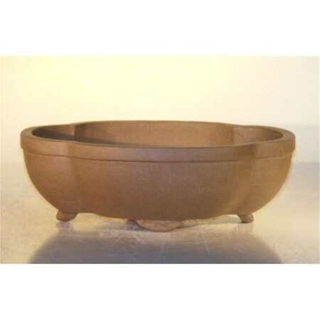 Parche 8 x 6.25 x 3 in. Lotus Shape Unglazed Ceramic Pot, Tan PA2805849